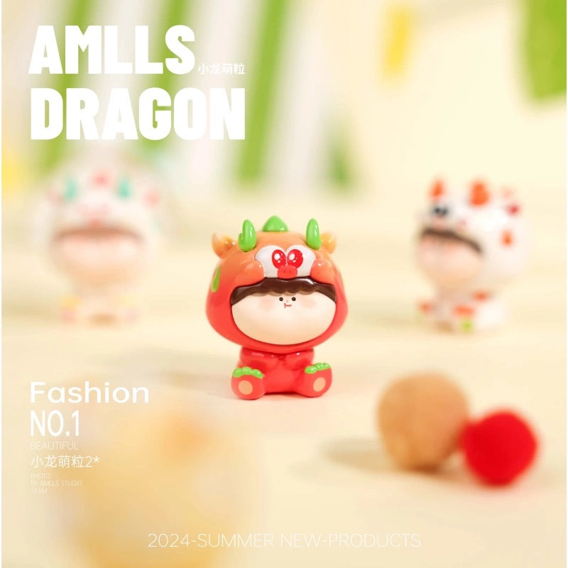 【NEW ARRIVAL】Amlls Dragon Mini Bean Toy V2,5 In 1 Bag