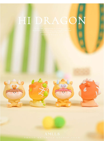 【NEW ARRIVAL】Amlls Dragon Mini Bean Toy V2,5 In 1 Bag