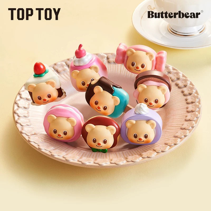 【NEW ARRIVAL】Butterbear Afternoon Tea Mini Bean magnet Toy,3 In 1 Bag