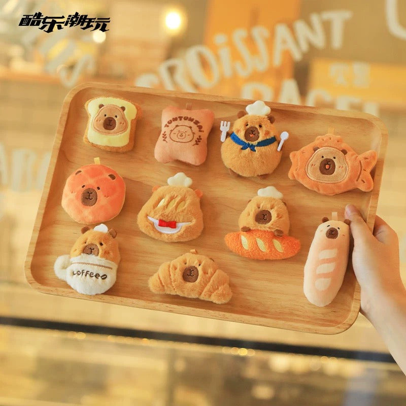 【NEW ARRIVAL】Tuntunzai Bakery Fluffy Magnet Mini Bean Plush,2 Bags