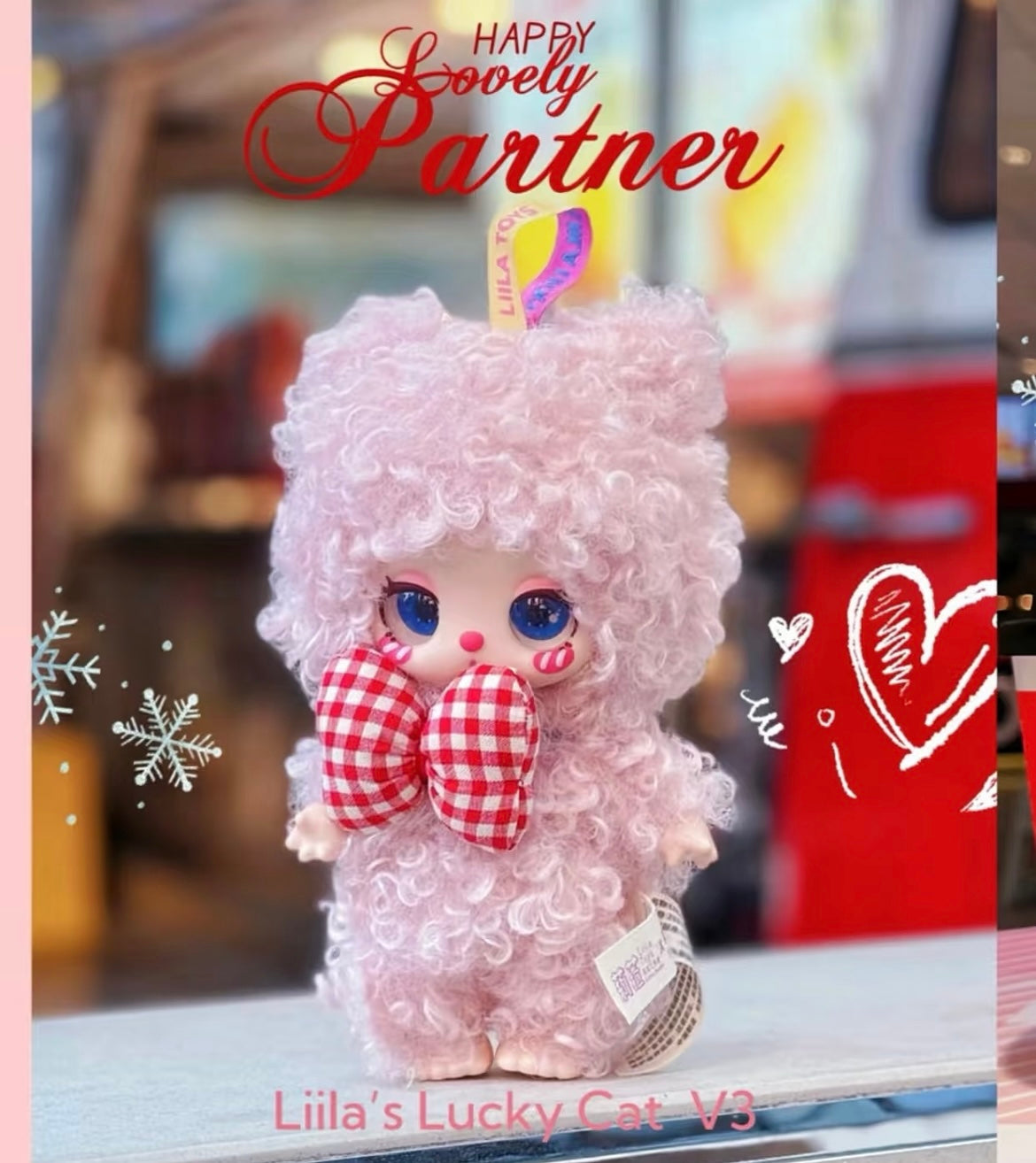 【CNY SALE】Liila's Lucky Cat V3 Plush Doll,Hanging Card