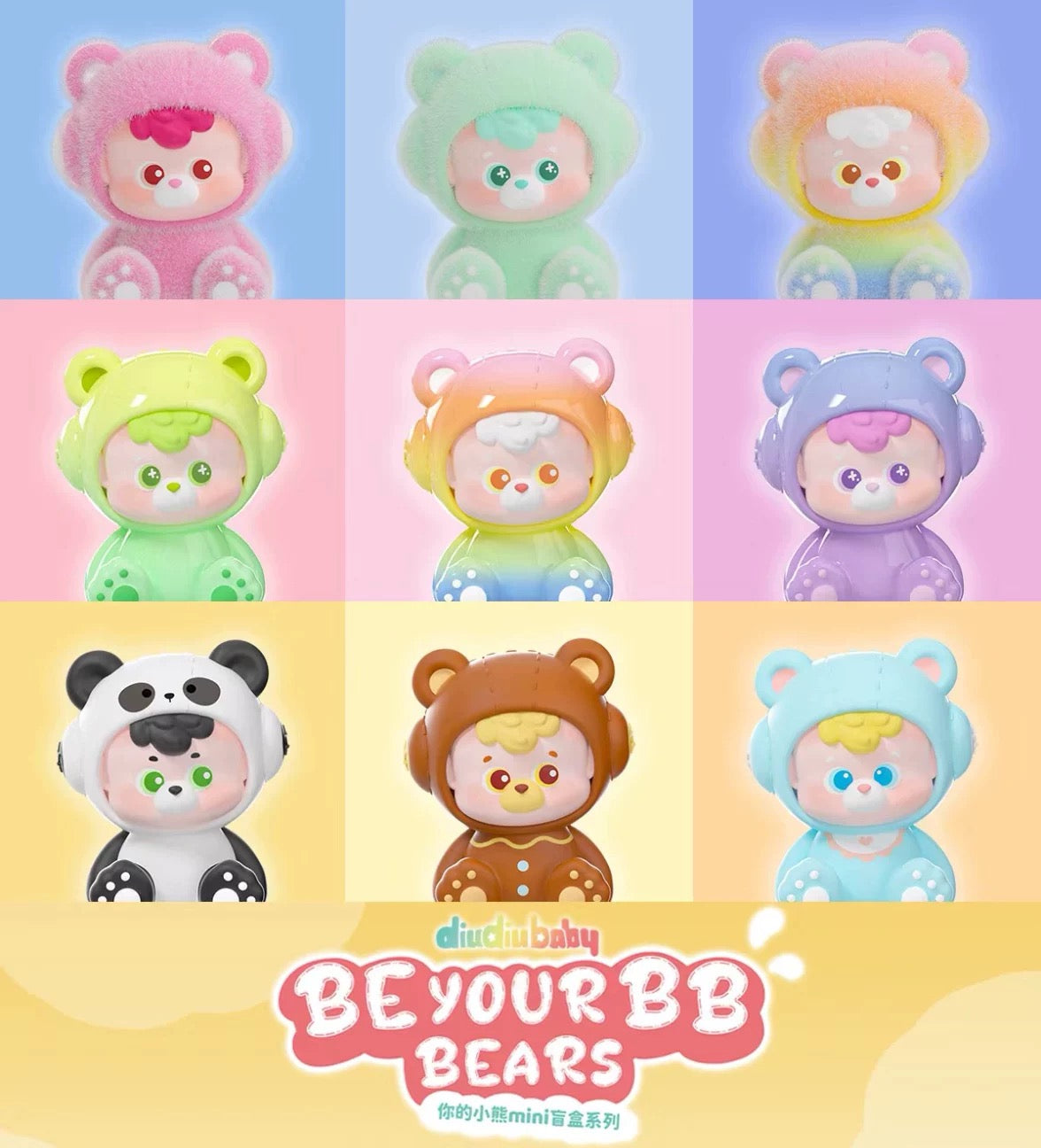 【NEW ARRIVAL-RESTOCK】DiuDiu Baby The Warmer Bears Mini Bean,3 Beans