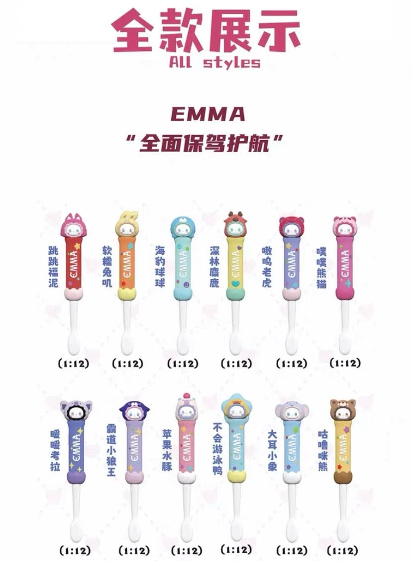 【NEW ARRIVAL】Emma Rua Rua Zoo Toothbrush Toy,2 boxes