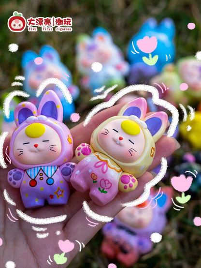 【NEW ARRIVAL】Baby 3 Dopamine Bunny Mini Bean Toy,4 Boxes