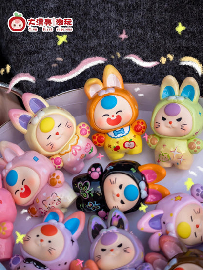 【NEW ARRIVAL】Baby 3 Dopamine Bunny Mini Bean Toy,4 Boxes