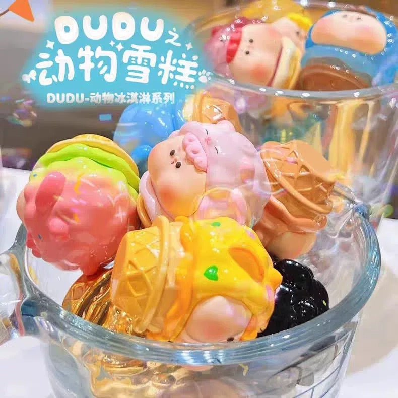 【NEW ARRIVAL】Dudu Animal Ice Cream Mini Bean Toy,2 Beans