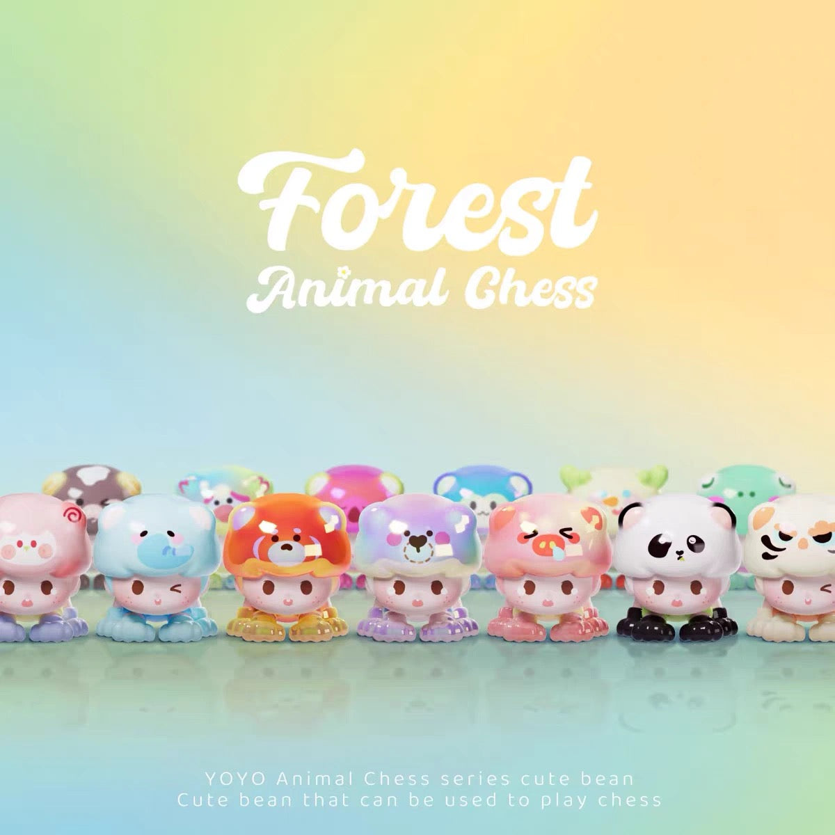 【September Promotion】YOYO Forest Animal Chess Mini Bean Toy,4 in 1 bag