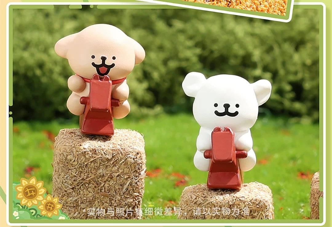 【NEW ARRIVAL】Maltese Puppy Happy Farm Mini Bean Toy,5 In 1 Bag
