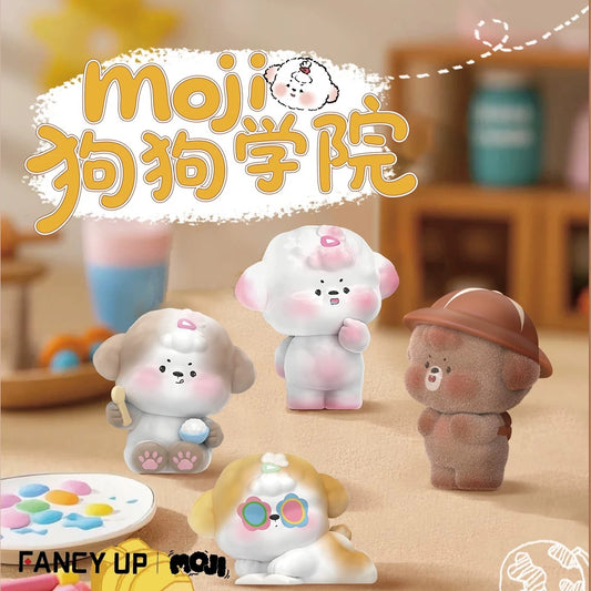【NEW ARRIVAL】Moji Puppy Go To School Mini Bean Toy,4 In 1 Bag