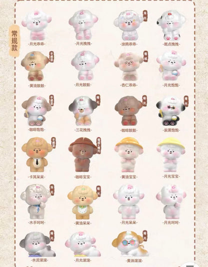 【NEW ARRIVAL】Moji Puppy Go To School Mini Bean Toy,4 In 1 Bag