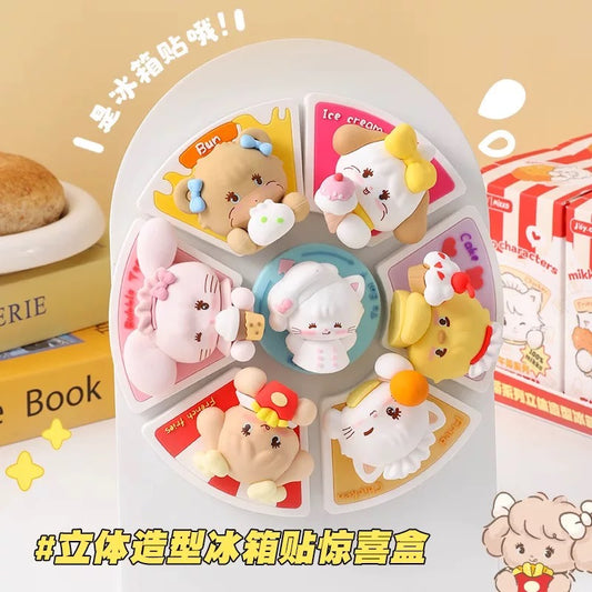 【NEW ARRIVAL】Mikko What To Eat Today Fridge Magnet Toy,2 boxes
