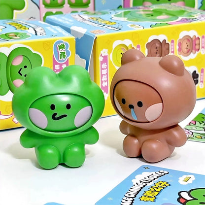 Line Friends Minini Face Change Figures Toy,2 boxes