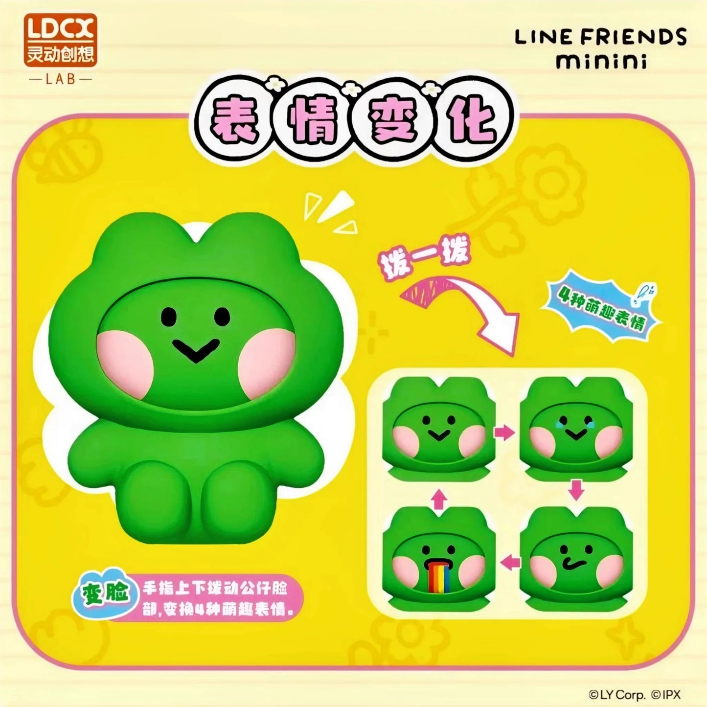 Line Friends Minini Face Change Figures Toy,2 boxes