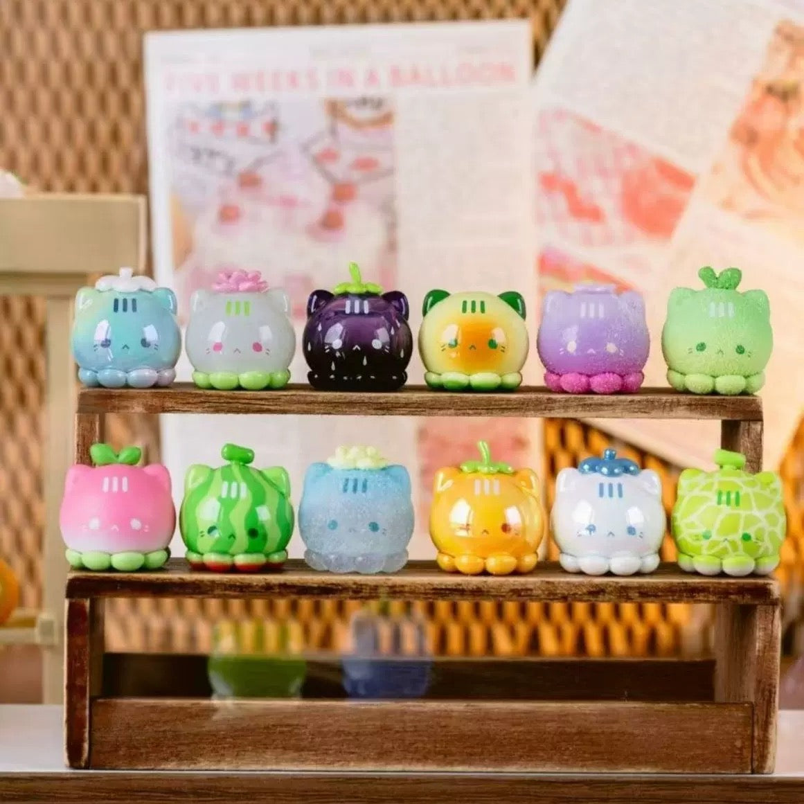 【NEW ARRIVAL】Octcat Fruit Market Mini Bean Toy,4 Beans