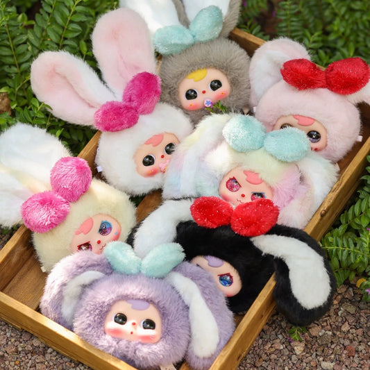 Big Baby Sweetheart Bunny Plush Doll Zipper Bag
