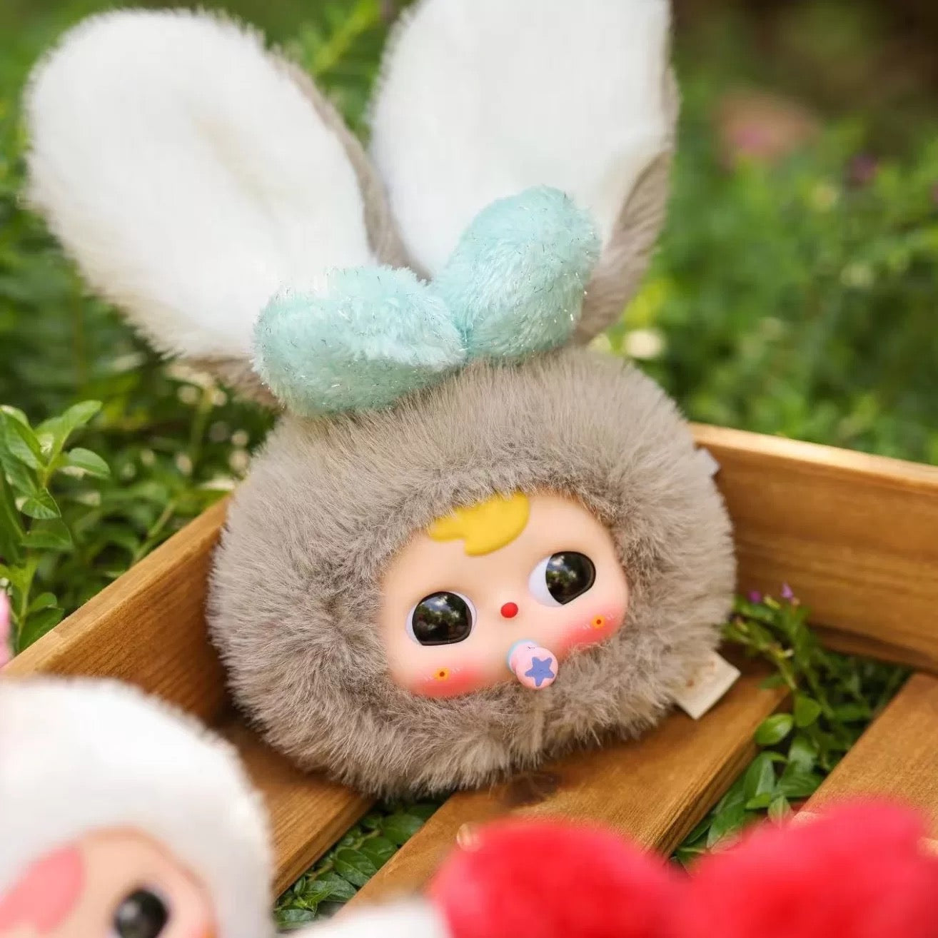 Big Baby Sweetheart Bunny Plush Doll Zipper Bag