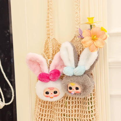 Big Baby Sweetheart Bunny Plush Doll Zipper Bag