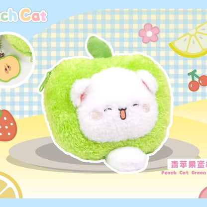 【NEW ARRIVAL】Peach Cat Peachy Meow Fluffyball Bag Pedant Plush Doll