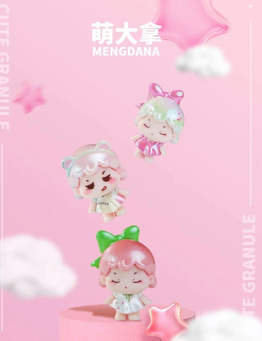 【NEW ARRIVAL】Mengdana Doll Dace With Xiao neng Mini Bean Toy,4 In 1 Bag