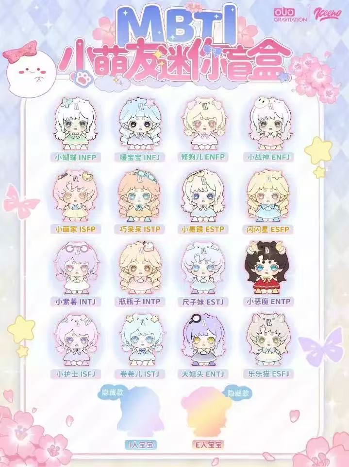 【NEW ARRIVAL】Keeno MBTI Little Cute Friends  Mini Bean Toy
