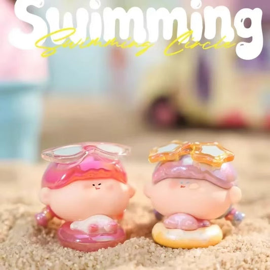 【NEW ARRIVAL】Amlls Swimming Ring Mini Bean Toy,5 In 1 Bag