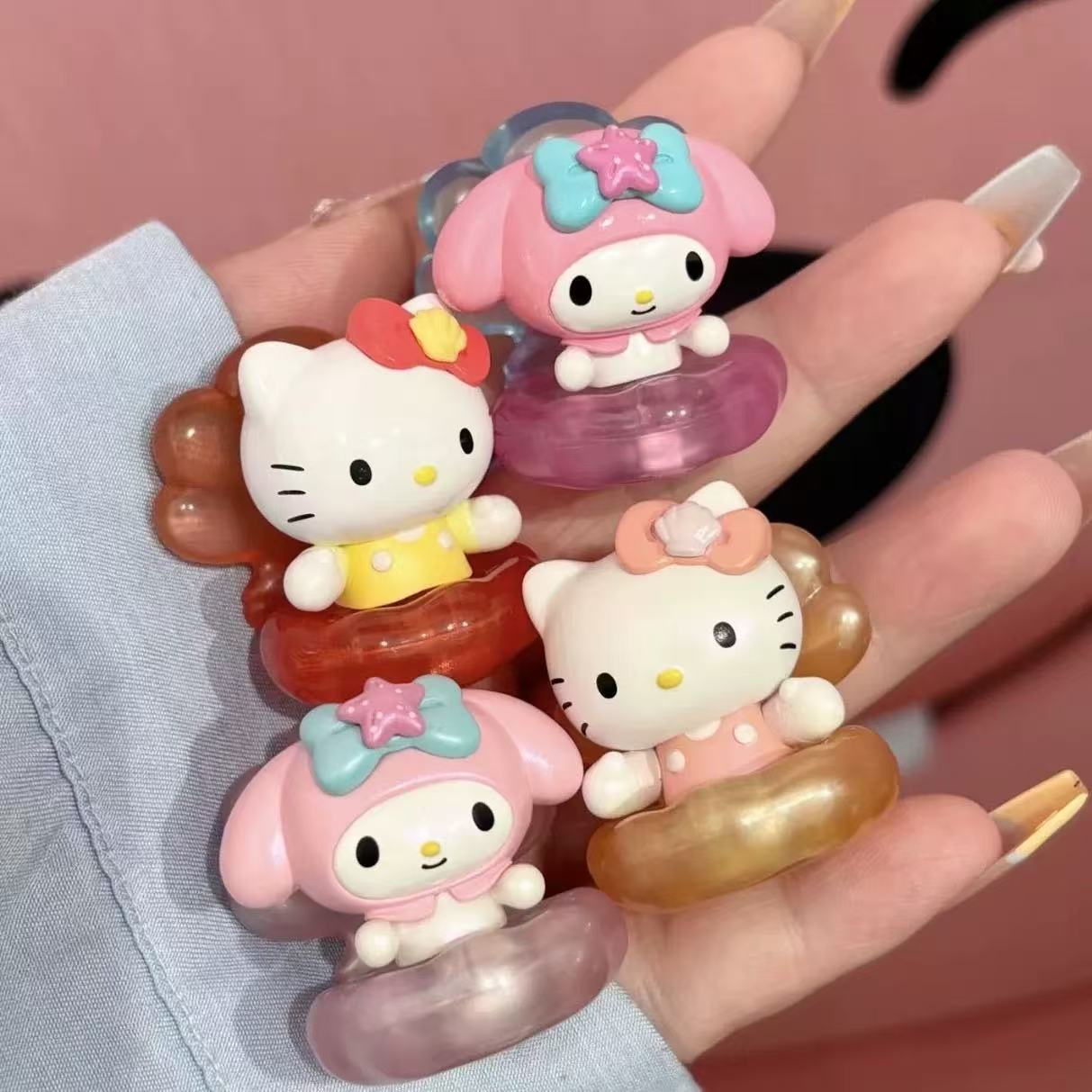 Sanrio Pearlescent Shell Mini Bean Toy,3 Beans