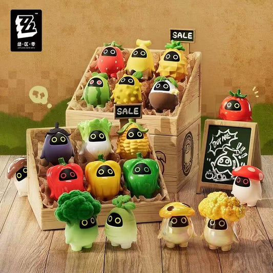 【NEW ARRIVAL】Zenless Zone Zero Bangboo Garden Kingdom Mini Bean Toy,5 In 1 Box