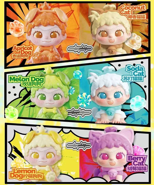 【NEW ARRIVAL】WAKUKU Playing With Cats And Dogs Mini Bean Toy