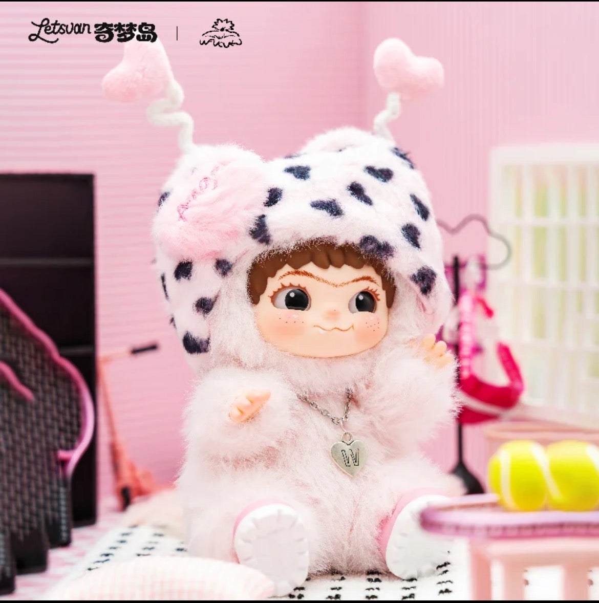 【PREORDER】wakuku angel plush doll hanging card 19cm