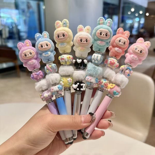 【NEW ARRIVAL-KIKI'S ROOM】Labubu Fuzzy Ballpoint Pen-ship with any full price items