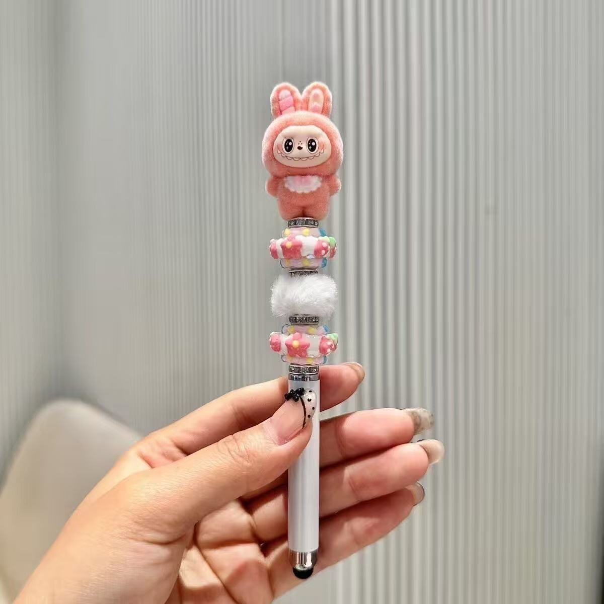 【NEW ARRIVAL-KIKI'S ROOM】Labubu Fuzzy Ballpoint Pen-ship with any full price items
