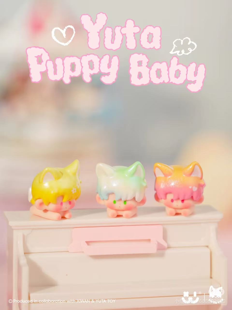 【NEW ARRIVAL-KIKI'S ROOM】Yuta Puppy Baby Mini Bean Toy,5 In 1 Bag