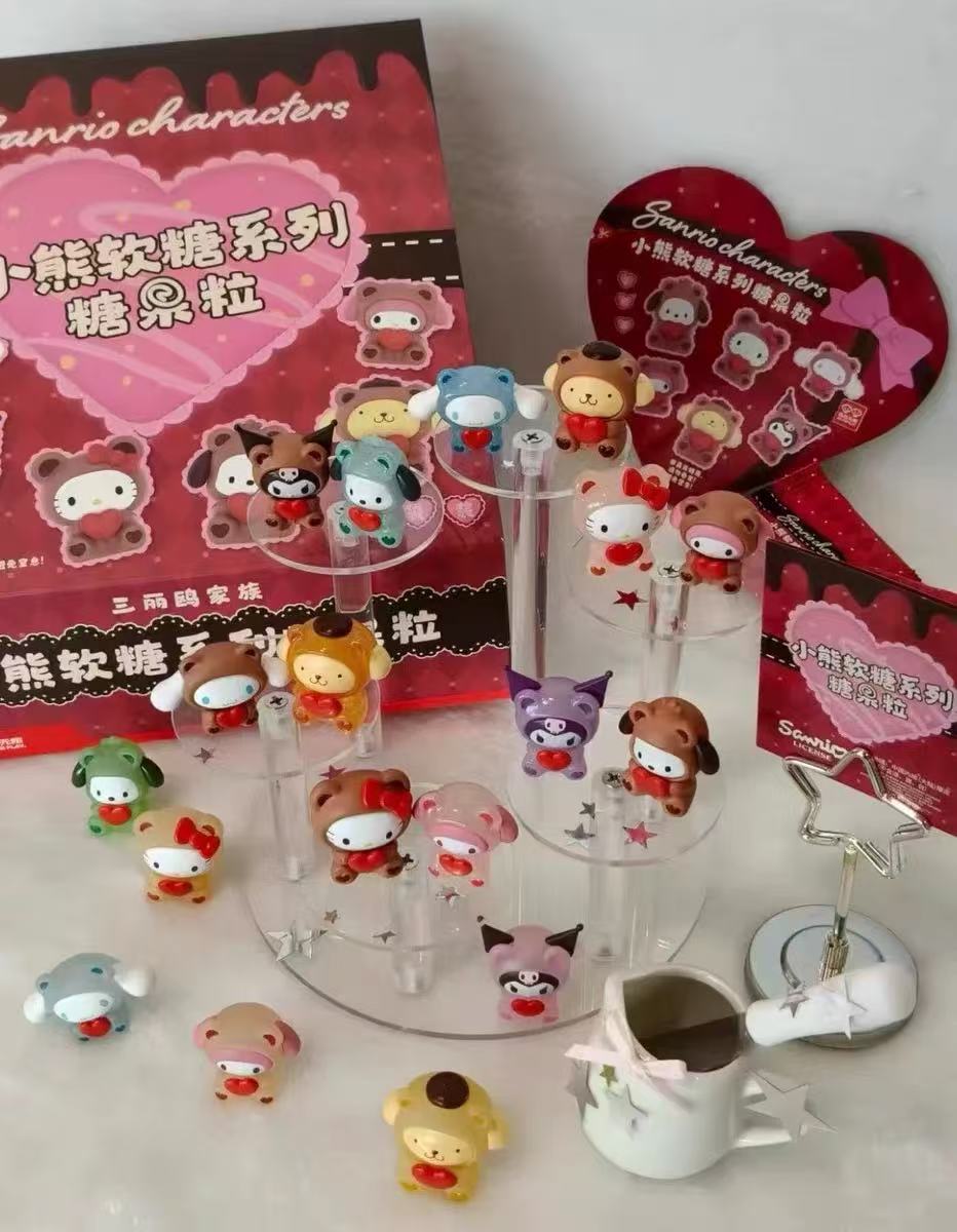 Sanrio Gummy Bear Candies Mini Bean Toy,2 In 1 Bag