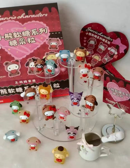 Sanrio Gummy Bear Candies Mini Bean Toy,2 In 1 Bag