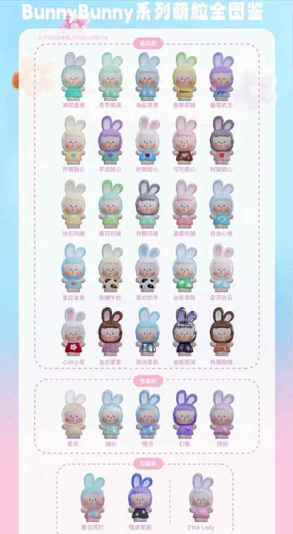 【NEW ARRIVAL-KIKI'S ROOM】Naib BunnyBunny Mini Bean Toy,5 In 1 Bag