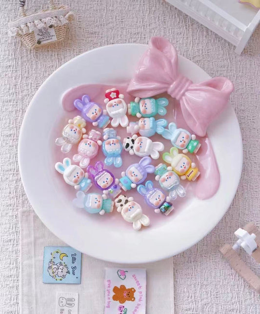 【NEW ARRIVAL-KIKI'S ROOM】Naib BunnyBunny Mini Bean Toy,5 In 1 Bag