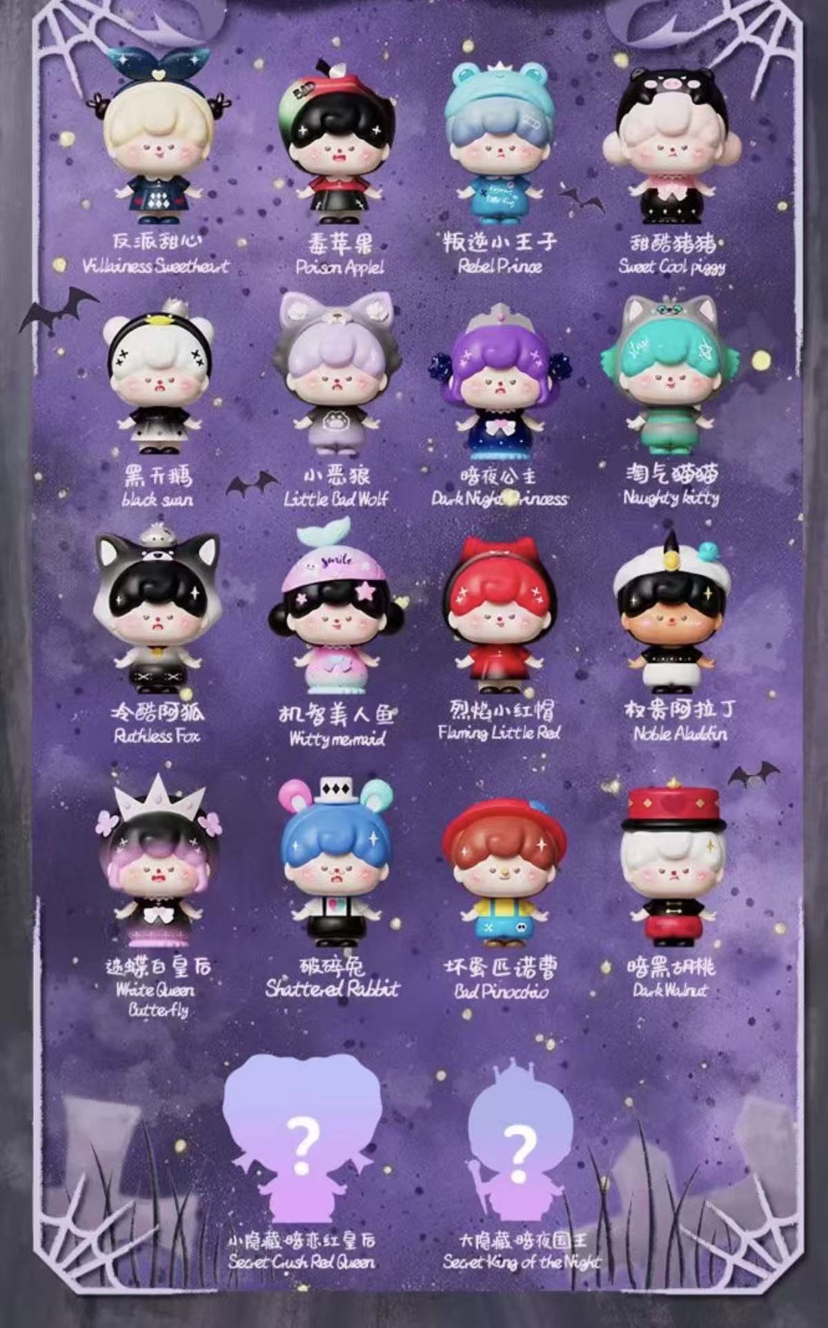 【NEW ARRIVAL-KIKI'S ROOM】Munmun Dark Fairy Tales Mini Bean