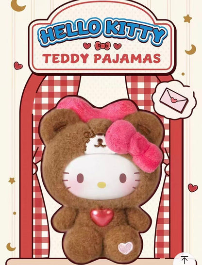 【NEW ARRIVAL-KIKI'S ROOM】Hello Kitty Teddy Pajamas Plush Doll