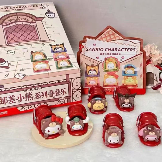 【NEW ARRIVAL】Sanrio Postman Bear Jenga Mini Bean Toy,3 beans