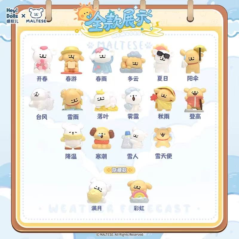 【NEW ARRIVAL】Maltese Weather Forecast Mini Bean,5 In 1 Bag
