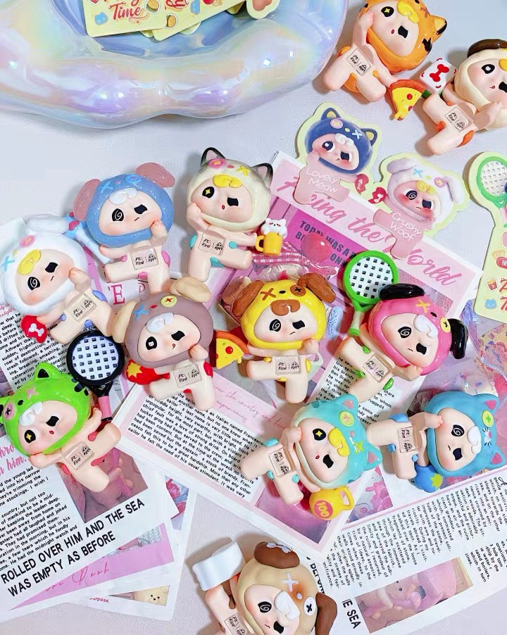 【NEW ARRIVAL】Pippy Party Time Fluffy Mini Figure,2 boxes