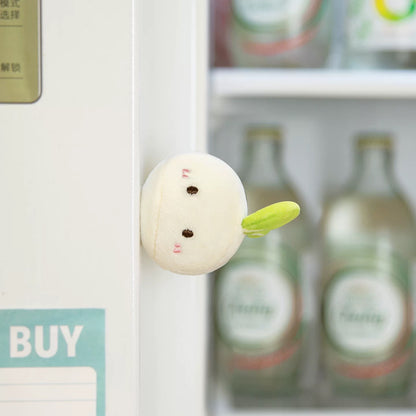 Radish Dumplings Peach Blossom Land Fridge Magnet Mini Plush,2 boxes