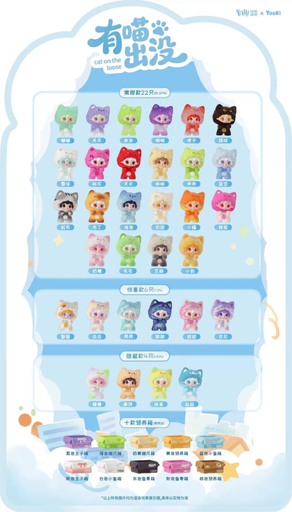 Yooki Cat On The Loose Mini Bean V2,4 In 1 Bag