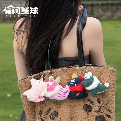 【NEW ARRIVAL】Forbidden City Roof Ridge Beast Plush Magent,2 boxes