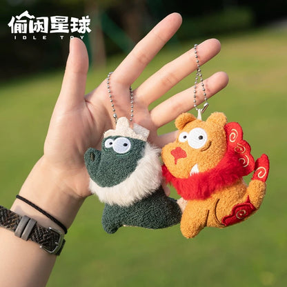 【NEW ARRIVAL】Forbidden City Roof Ridge Beast Plush Magent,2 boxes