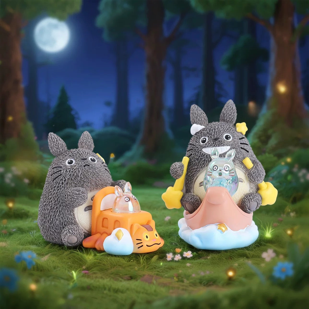 Ghibli The Invisible Totoro On The Road At Night Light,2 boxes