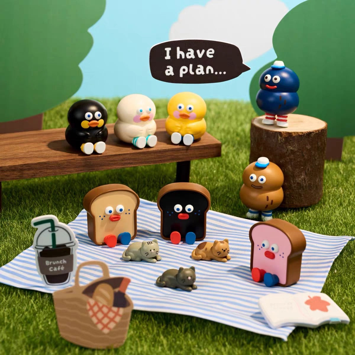 Stuffed Toast Mini Bean,3 In 1 Box