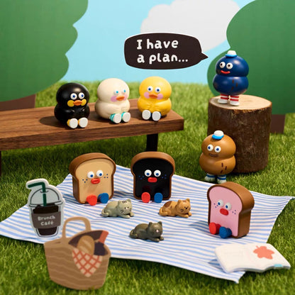 Stuffed Toast Mini Bean,3 In 1 Box