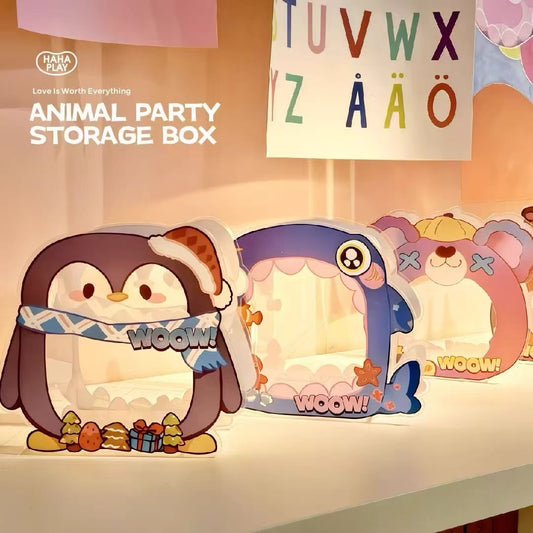【NEW ARRIVAL-RESTOCK】Woow Animal Party Storage Box,can put 30-50 beans