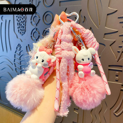 Mikko Fuzzy Ball Phone Chain